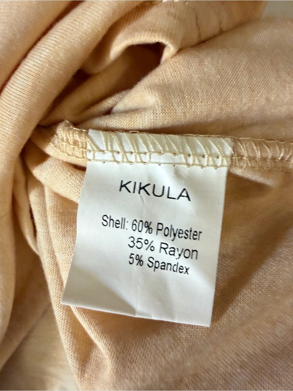 KUT from the Kloth Beige Ruffle-Neck Long Sleeve Blouse - Picture 2 of 2